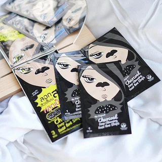 (1 ซอง) The Original Charcoal Deep Cleansing Nose Pore Strips แผ่นลอกสิวเสี้ยน ชาร์โคล ดูแลรูขุมขน 3 แผ่น