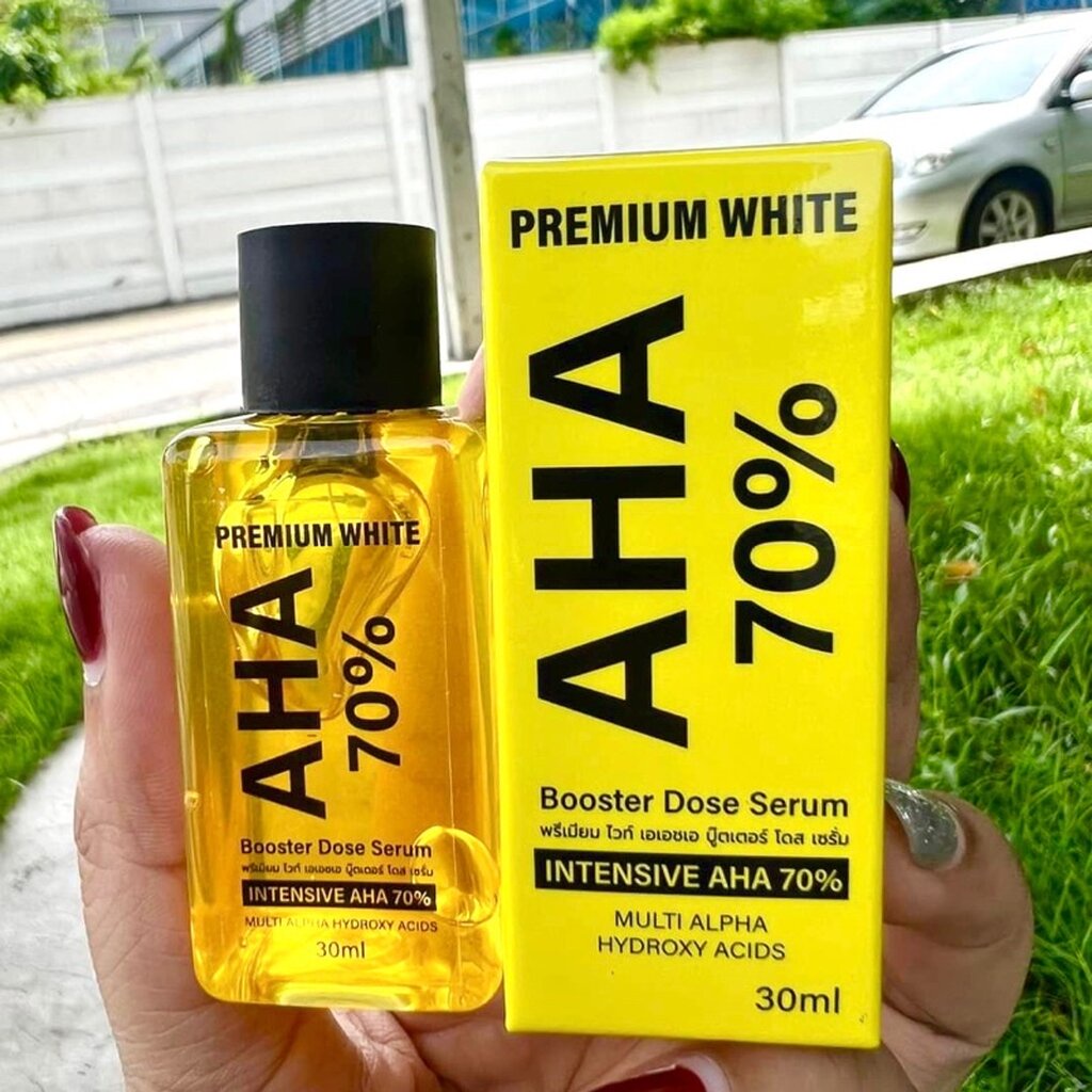 Premium White Aha 70% Booster Dose Serum 30 ml หัวเชื้อเซรั่ม Aha