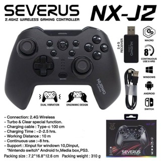 จอยไร้สาย Joy NUBWO NX-j2 จอยเกมส์ไร้สายJoystick wireless For PC , TV-Box , Android tv , PS3