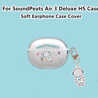 【Trend Front】เคสหูฟัง แบบนิ่ม แบบใส ลายการ์ตูน สําหรับ SoundPeats Air 3 Deluxe HS Air 3 Deluxe HS