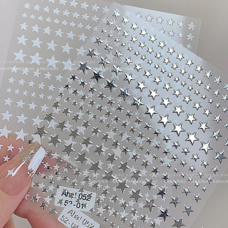 สติกเกอร์ตกแต่งเล็บเจล ลายดาว AB DIY KOUDAN