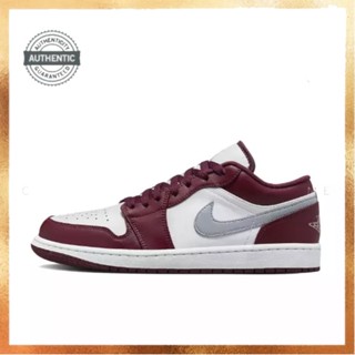 Air Jordan 1 low "bordeaux“ （553558-615） ของแท้ 100 %