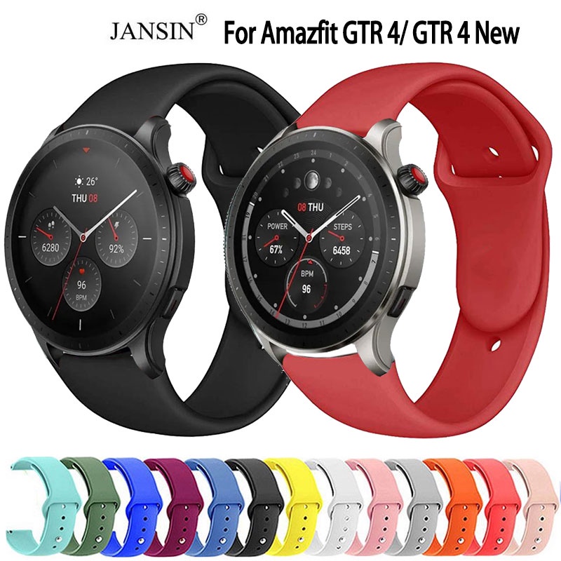 สายนาฬิกา Amazfit GTR 4 New สายนาฬิกาข้อมือซิลิโคนสําหรับ สำหรับ smart watch สมาร์ทวอทช์