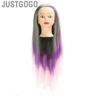 Justgogo Mannequin Head  Professional Hair Styling Mannequin Head Training  for Display for Hairdresser