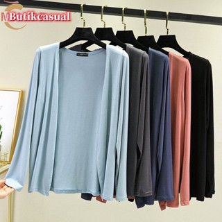 พร้อมสต็อกผู้หญิงแขนยาวคาร์ดิแกนเกาหลีกิริยาสุภาพสตรีเสื้อผ้…