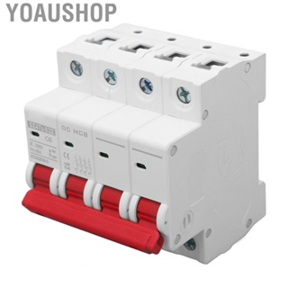 Yoaushop 4P DC1000V 6A Circuit Breaker 6000A Breaking