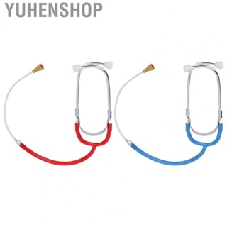 Yuhenshop Listening Stethoscope Volume Noise Detection Binaural Metal Audiphones Stetho