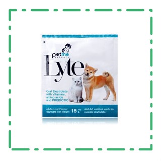 Petme-Lyte เพ็ทมี-ไลท์ กลิ่นตับ เกลือแร่ผสมวิตามิน กรดอะมิโนและพรีไบโอติก สำหรับสุนัขและแมว (15 g.)