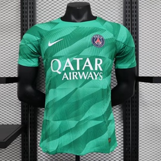 [Player Version] 2324 ใหม่ Paris Green Goalkeeper เสื้อฟุตบอล แขนสั้น คุณภาพสูง