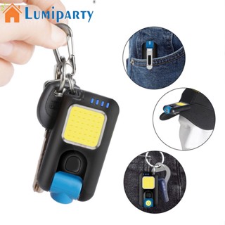 Lumiparty พวงกุญแจไฟฉาย Led ขนาดเล็ก แบบพกพา ชาร์จ Usb พร้อมคลิปโลหะ