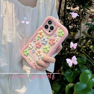 เคสโทรศัพท์มือถือซิลิโคน ลายดอกไม้ หลากสี สําหรับ iPhone 14Pro 11 12 12Pro 12promax 13 13Pro 13promax 14 14promax 13