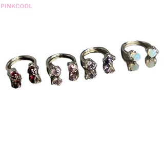 Pinkcool เครื่องประดับ ต่างหูไทเทเนียม รูปกรงเล็บมังกร 1 ชิ้น