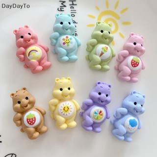 Daydayto เรซิ่น รูปการ์ตูนหมีน้อย 24*34 มม. สําหรับทําเครื่องประดับ DIY 10 ชิ้น