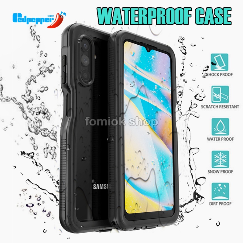 [Redpepper] Ip68 เคสโทรศัพท์มือถือใสกันน้ําสําหรับ Summer Swimming/ Diving Underwater Waterproof Case for Samsung S23 S22 S21 Ultra A13 A04S A54 A34 A23 A14 A22 A12 A52 A42 A53 A03S A02 Shockproof 360 Full Protect Cover