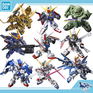 Bandai กันดั้ม SDCS BB Nightingale Cyclone Free Tie Cuban Batos Unicorn No. โมเดลประกอบเครื่องจักร YLGL 3 ชิ้น