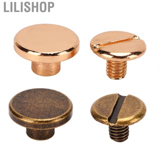 Lilishop 200 Set  Binding Screw 9x5mm Hard Thick Brass Binding Screws Assorted