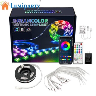 Lumiparty สายไฟ Led RGB บลูทูธ 3 วิธี สําหรับในร่ม