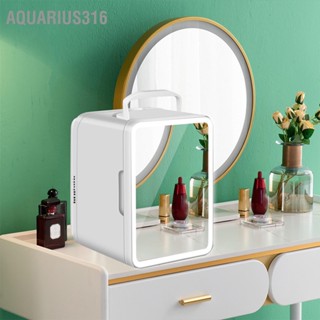  Aquarius316 4L บ้านกระจกแต่งหน้าดูแลผิวตู้เย็นพร้อมโคมไฟสัมผัสเซมิคอนดักเตอร์ตู้เย็นรถ CN ปลั๊ก 220V 45W