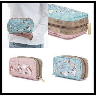 Lesportsac กระเป๋าเครื่องสําอาง กระเป๋าคลัทช์ พิมพ์ลายการ์ตูน Peter Rabbit Series สองด้าน 6511