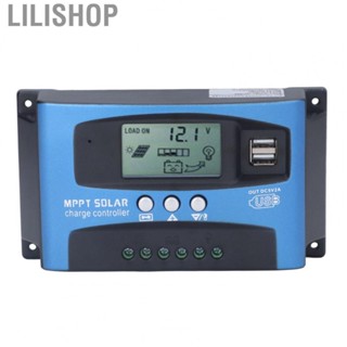 Lilishop MPPT Solar Charge Controller  12V 24V Solar Charge Controller Short Circuit Protection Multi Peak Tracking  for Street Lighting