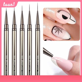 Ultra-Fine Nail Art ดึงปากกาชุดโลหะ Rod Hook Edge ภาพวาดดอกไม้ Nail Art พิเศษดึงปากกา Cod