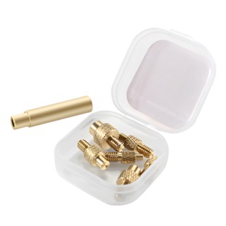 6pcs Universal Practical Brass Interchangeable With Connector Thermal Conductivity Indenter Inserted Quickly Insert Nut