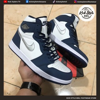 Jordan 1 High [Japan Midnight Navy] - รองเท้าผ้าใบลําลอง ข้อสูง สําหรับผู้ชาย (คุณภาพสูง) 86QH