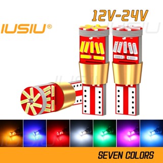 Iusiu หลอดไฟเลี้ยว Led 12V-24V T10 1000LM W5W WY5W 168 194 501 4014 สําหรับรถยนต์ รถจักรยานยนต์ รถบรรทุก