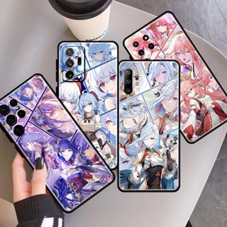 เคสโทรศัพท์มือถือซิลิโคน TPU กันกระแทก ลายเกม Genshin Impact สําหรับ Samsung Galaxy A52 A52S A53 A71 A72 A81 A91 4G 5G note 20 PLUS ULTRA