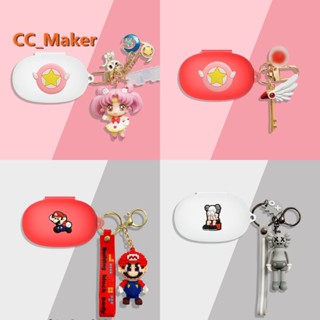 Baseus WM03 Case Cartoon Sailor Moon Keychain Pendant Stitch One piece Luffy Baseus Bowie WM03 Silicone Soft Case Kaws Mario Pendant Baseus WM03 / WM01 / WM02 / WM02+ Cover Soft Case Baseus E3 E8 Case