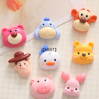 【MEET】1pc Shiny Cartoon Piglet Pooh Series DIY Resin Jewelry DIY Handmade Materials