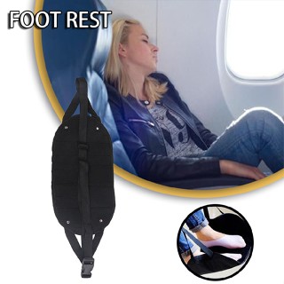 New Airplane Footrest Adjustable Foot Rest Feet Hammock for Plane Train Office