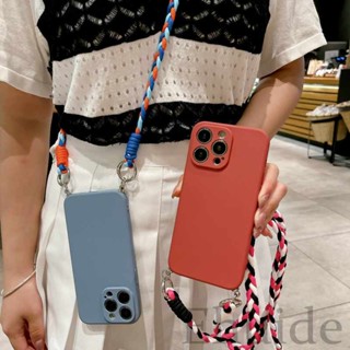 เคสซิลิโคนนิ่ม พร้อมสายคล้อง กันกระแทก สําหรับ Xiaomi Redmi Note 12 11 Pro 4G 5G