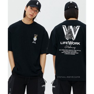 Lifework ฤดูร้อน ใหม่ ลําลอง Joker ผ้าฝ้าย คอกลม แขนสั้น เสื้อยืด สําหรับผู้ชาย และผู้หญิง