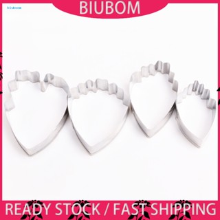 Biuboom 4 ชิ้น ดอกโบตั๋น ดอกไม้ กลีบดอกไม้ คุกกี้ ตัด แม่พิมพ์ นํากลับมาใช้ใหม่ DIY เค้กเบเกอรี่ เครื่องมือ