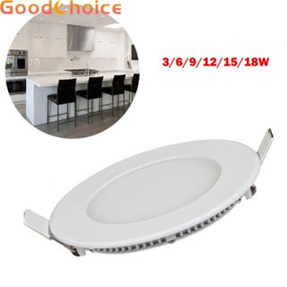 【Good】Ceiling Light Lighting Panel Round 3-18W 50 6000-6500K Aluminum And Plastic【Ready Stock】