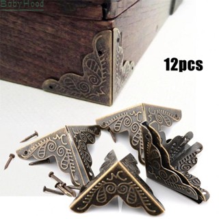 【Big Discounts】Case Box Corners Brackets 12pcs Accessories Alloy Carved Decor Edge Metal#BBHOOD