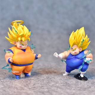 โมเดลฟิกเกอร์ อนิเมะ Dragon Ball Fatty Kakarotto Fat Angel Son Goku Vegeta ขนาด 8 ซม. ของเล่นสําหรับเด็ก