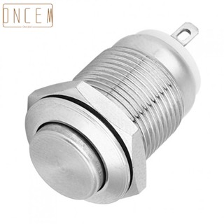 【ONCEMOREAGAIN】Push Button Switch MIni Metal Momentary Power Push Switch Waterproof 12mm