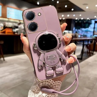 เคสซิลิโคนนิ่ม ลายนักบินอวกาศ พร้อมขาตั้ง สําหรับ VIVO Y36 4G 2023 VIVO Y 36 Y35 M+ Y22S Y16 Y78 Plus Y02