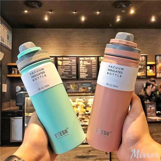 530/750ml ขวดน้ำความจุขนาดใหญ่ Bpa ฟรี Leak-Proof 304 สแตนเลสกระติกน้ำร้อนถ้วยฤดูร้อนกลางแจ้งนักเรียนกีฬาแบบพกพากาต้มน้ำ M