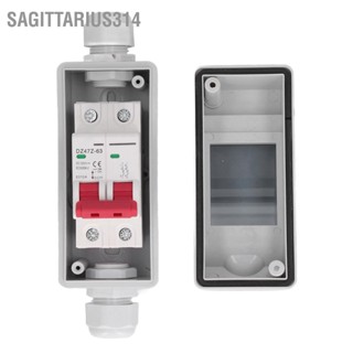 Sagittarius314 PV Solar Disconnect Switch สวิตช์แยกวงจรไฟฟ้าโซลาร์เซลล์ขนาดเล็ก RV Breaker Box DC500V IP65 กันน้ำ