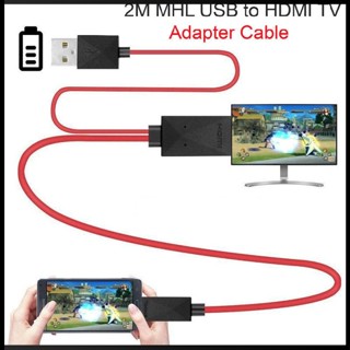 Zevaret สายเคเบิ้ลวิดีโอ Android Hdmi Hd สําหรับ Samsung S3 S4 S5 Note2 Note3 Note4