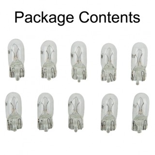 ⚡READYSTOCK⚡Car Halogen Bulb 10PCS T10 12V W5W Car Accessories Car Tail Light Bulb