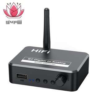 อะแดปเตอร์รับสัญญาณเสียงสเตอริโอ HD บลูทูธ 5.2 Hifi CD-Quality Sound 3.5 มม. AUX