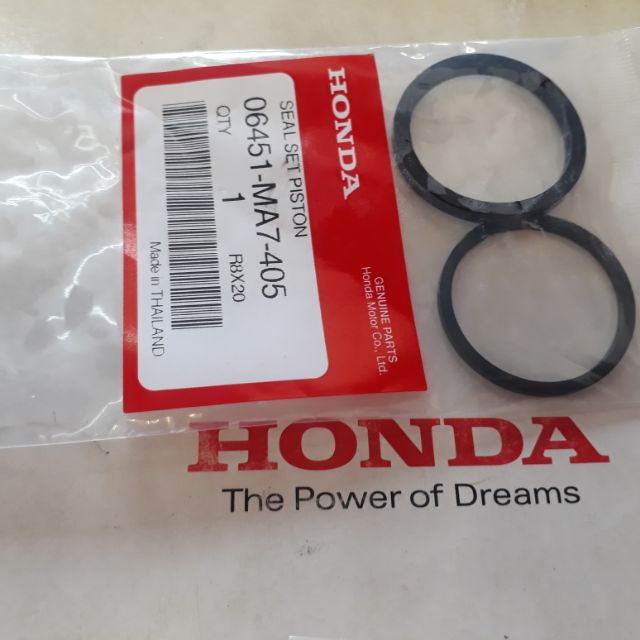 06451-MA7-405ซีลกันน้ำมันกันฝุ่นแท้ ชุดซ่อมปั๊มเบรคหลังโซนิค125 อะไหล่แท้ศูนย์HONDA