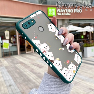 สําหรับ Xiaomi Mi A2 Lite Redmi 6 6A 6 Pro เคสการ์ตูนแมวน่ารัก ฝ้า บาง ดีไซน์ใหม่ กันกระแทก เคสโทรศัพท์แข็ง แฟชั่น ขอบซิลิโคน เคสป้องกัน