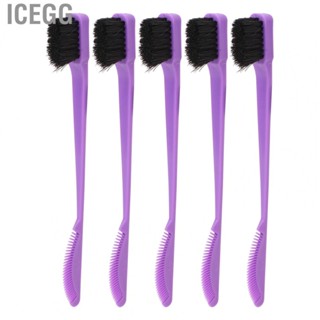 Icegg 5Pcs Dual Edge Brush Comb Multifunctional Nylon Double Sided Control