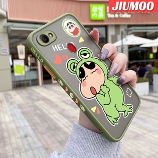 เคสโทรศัพท์มือถือ แบบใส ขอบสี่เหลี่ยม กันกระแทก ลายการ์ตูนชินจังซุกซน สําหรับ OPPO F5 F5 Plus F5 Youth F7