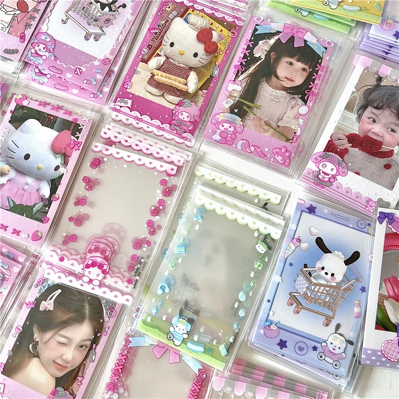 SANRIO ฟิล์มใส ป้องกันรอย 3 นิ้ว สําหรับการ์ดรูปภาพ 20 ชิ้น
